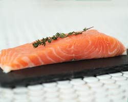 raw salmon